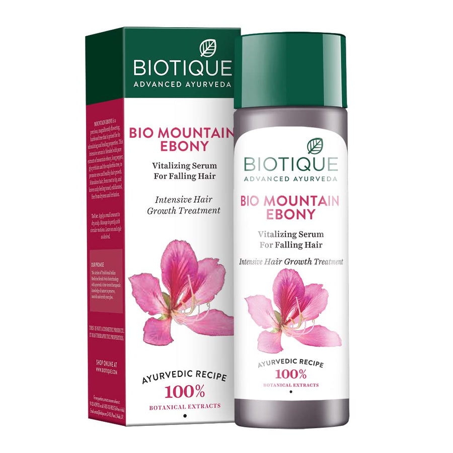 Mountain Ebony Vitalizing Serum | Prevents Hair Fall & Soothes Scalp| Promotes Hair Growth | 100% Botanical Extracts | Suitable for All Skin Types | 120ml