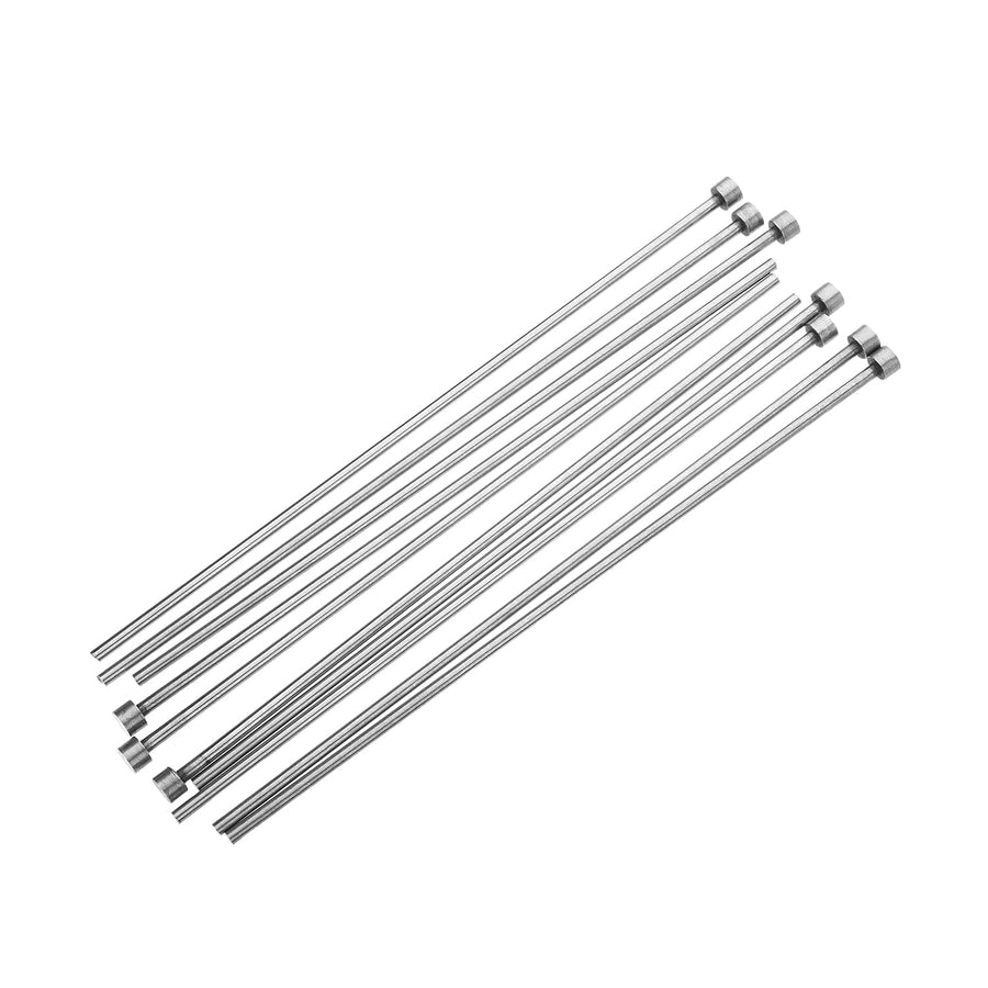 2.7 mm Dia Round Tip Steel Straight Ejector Pin Punch 150mm Long Silver Gray 10pcs