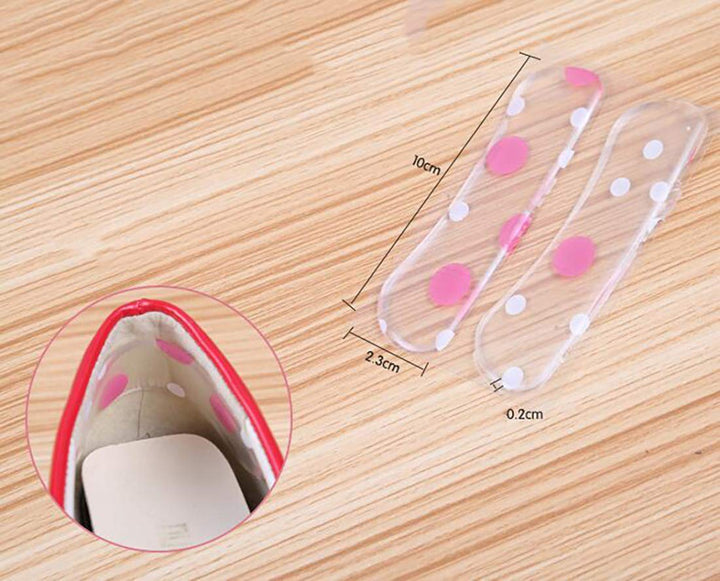 Set of 6 High Heel Anti-loose Shoe Straps Band Gel Heel Strips Pad Shoe Insert Stickers 3/4 Arch Support Metatarsal Pad Silicone Shoe Cushions