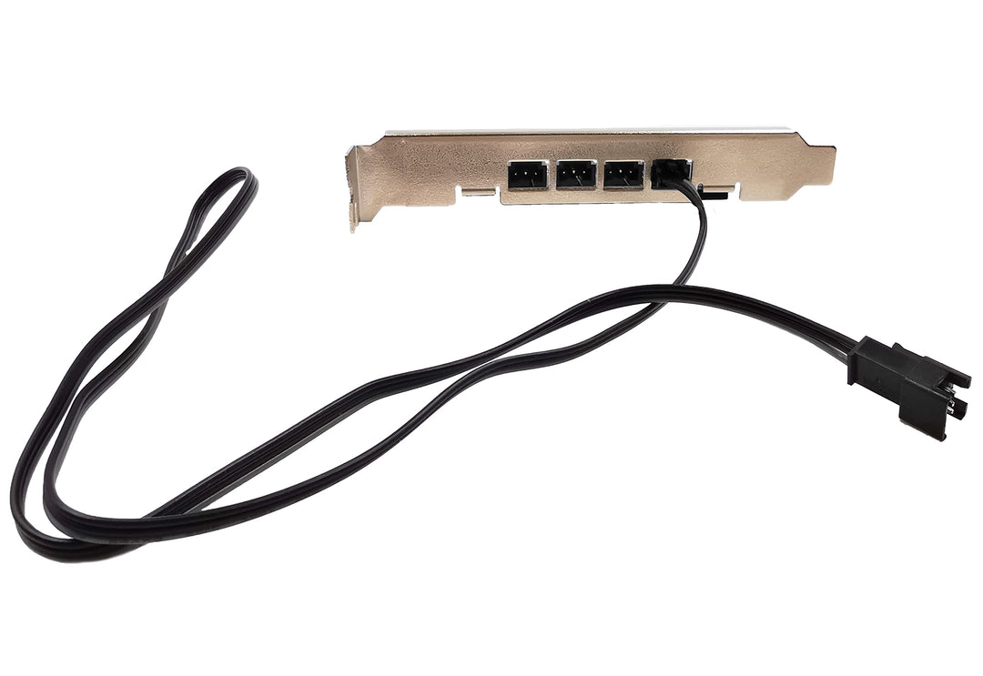 Airgoo PCI Slot ARGB Extension Card, Extend Sync Lighting Effects Out of Chassis to Your Desk, Monitor or Wall for 5V 3-pin Aura SYNC, Gigabyte RGB Fusion, MSI Mystic Light Sync, Internal Sata Powered