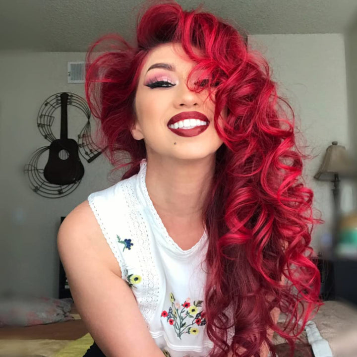 Vampire Red Hair Dye - Classic High Voltage - Semi Permanent Deep, Blood Red Hair Color - Vegan, PPD And Ammonia Free (4oz)