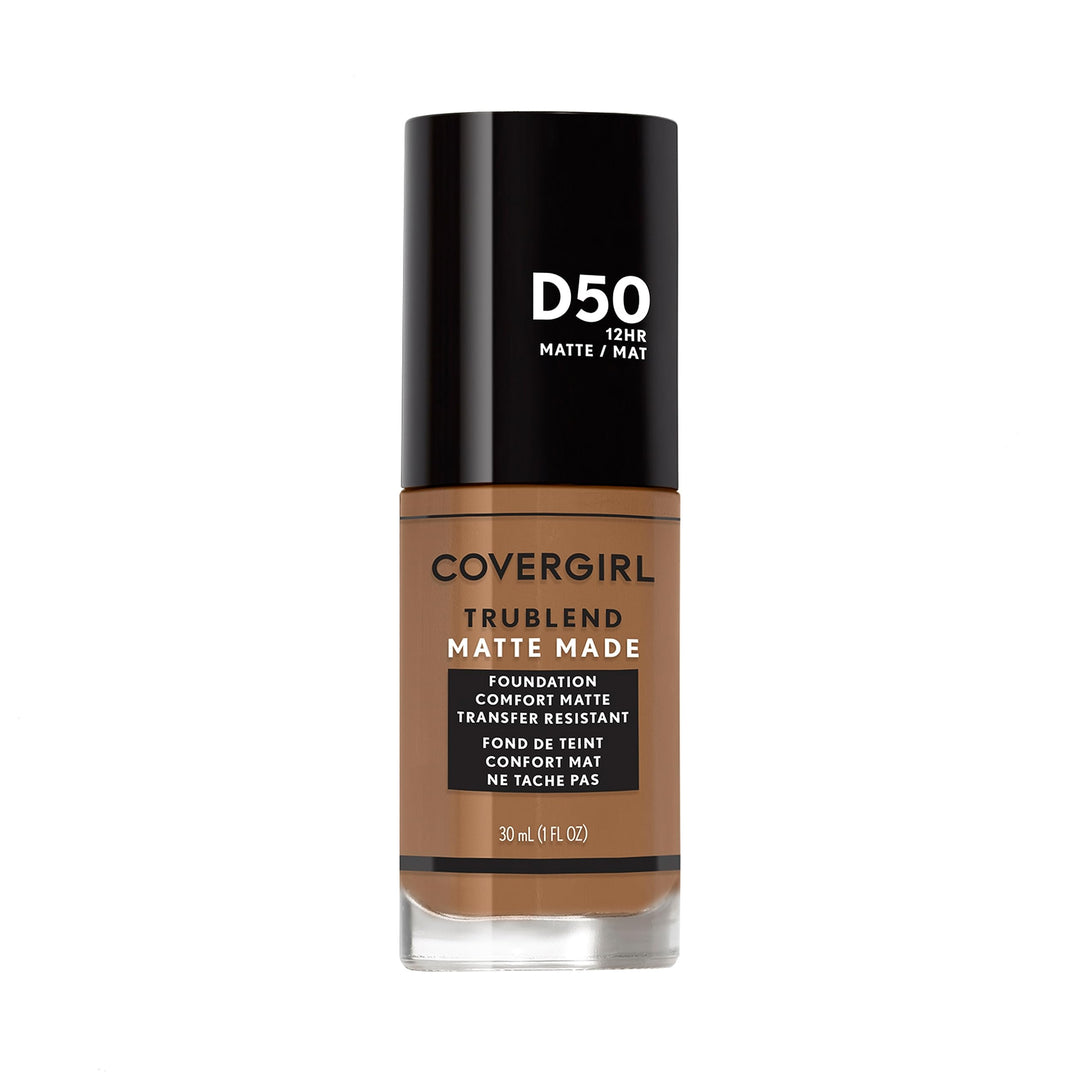 Covergirl Trublend Matte Made Liquid Foundation, D50 Deep Golden, 1.014 Ounce
