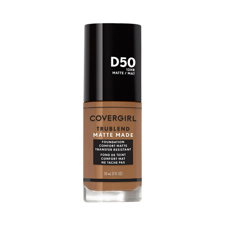 Covergirl Trublend Matte Made Liquid Foundation, D50 Deep Golden, 1.014 Ounce