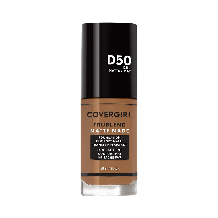 Covergirl Trublend Matte Made Liquid Foundation, D50 Deep Golden, 1.014 Ounce