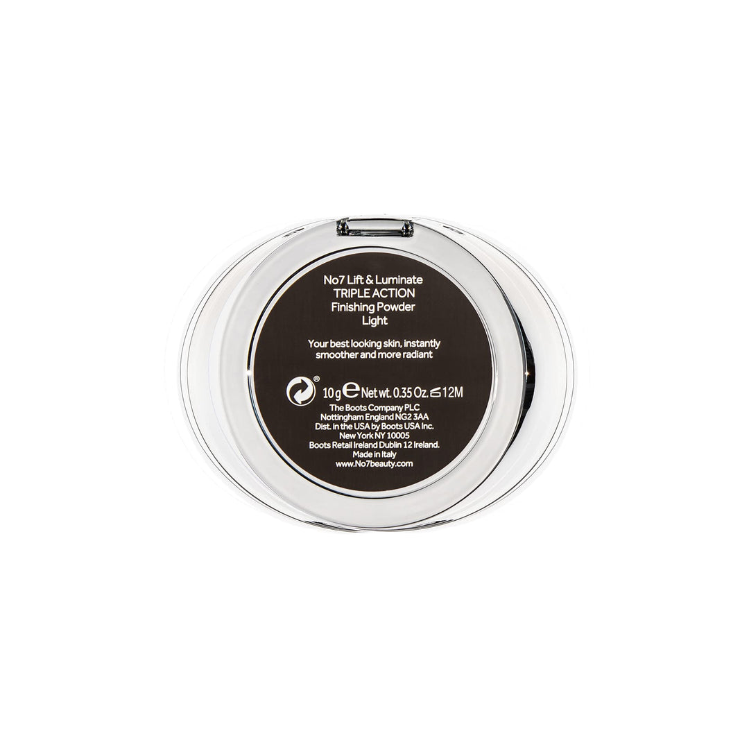 Lift & Luminate Triple Action Powder - Light - Pressed Makeup Setting Powder for Face - Compact Setting Powder Reduces the Appearance of Fine Lines & Enhances Glow (10g)