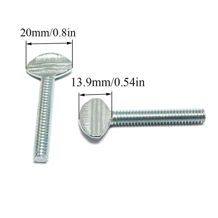 5pcs Thumb Screws 1/4-20x1-1/2 Racket Screws for Communication and Electronic Equipment