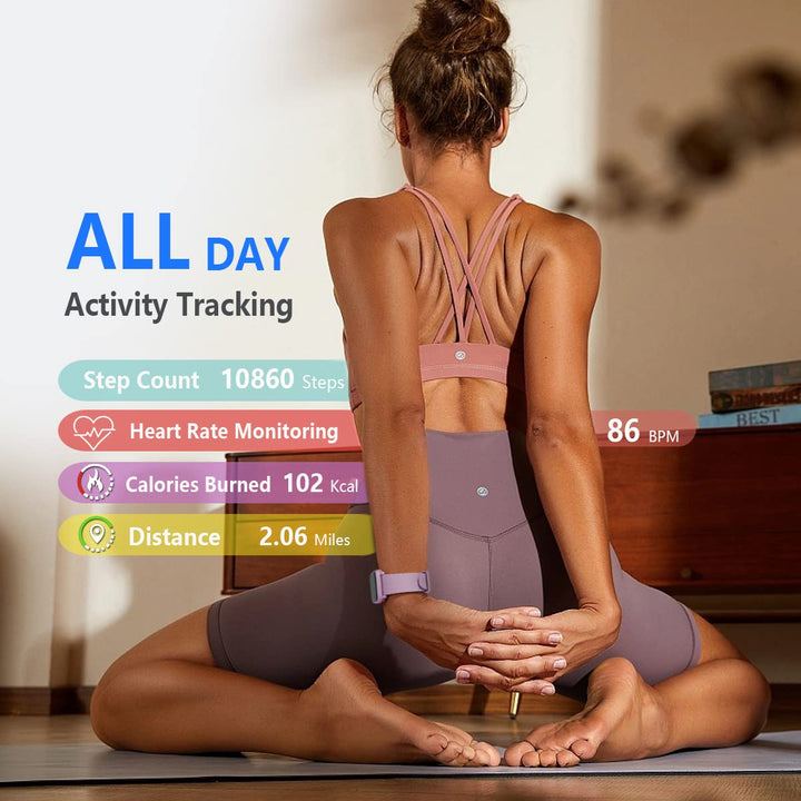 Fitness Tracker, Smart Watch with 24/7 Blood Pressure Heart Rate and Blood Oxygen Monitor, Sleep Tracker with Calorie Step Counter, IP68 Waterproof Activity Tracker for Women Men Android iOS