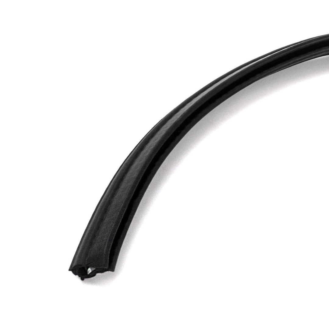 5 Feet EPDM Rubber Trim Seal with Top Bulb, Fits Edge 1/16 to 1/8