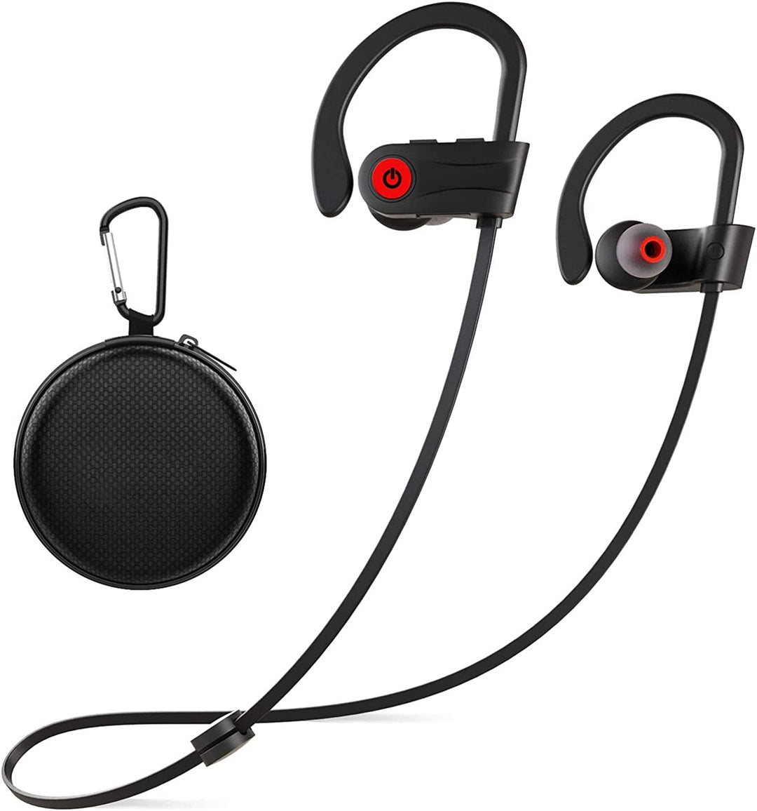 Bluetooth Earbuds Wireless Headphones Bluetooth Headphones, Sports Earbuds, IPX7 Waterproof Stereo Earphones for Gym Running 15 Hours Playtime Sound Isolation Headsets,Black