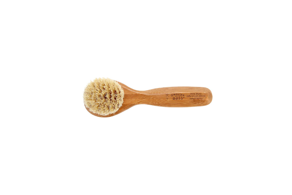 Brush - Deluxe 100% Natural Facial Cleansing Brush Solid Wood Handle Brushe