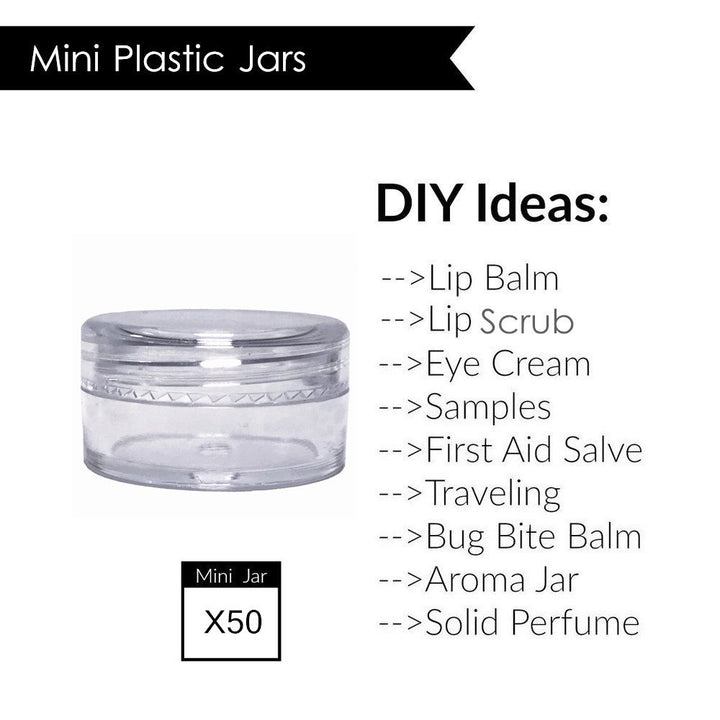 (50 Pieces, Clear) 5Gram/5Ml Round Clear Container Jars With Clear Screw Cap Lids For Lip Balms, Makeup Samples Makeup Eye Shadow Nails Powder Jewelry - Bpa Free €¦