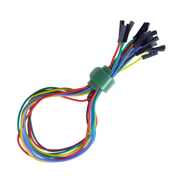 10PCS SMD IC Test Hook Clips with Silicone Jumper Wires Test Leads Kit for Logic Analyzer 5 Colors