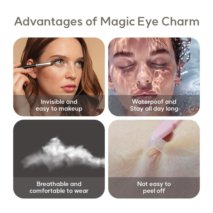 Double Eyelid Tape Hooded Eye Lift – Droopy Eyelid Lifter Eye Lid Strips for Hooded Eyes (Double Sided 3mm 176p)