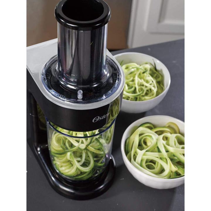 Easy-to-Use Electric Spiralizer with 2 Spiralizer Blades (sized for spaghetti and fettuccine noodles), Black
