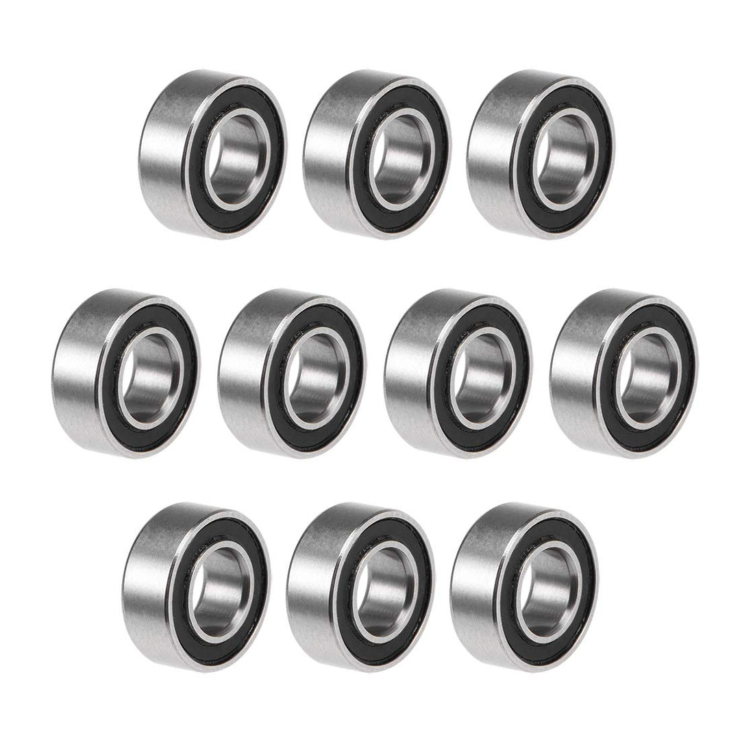 MR84-2RS Deep Groove Ball Bearings 4mm Inner Dia 8mm OD 3mm Bore Double Sealed Chrome Steel Z2 10pcs