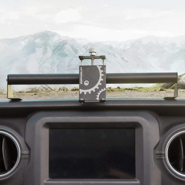 JL JT Metal Cellphone Dash Phone Holder fits for 2018-2020 Jeep Wrangler JL, fits for 2020 Jeep Gladiator Trunk JT, Interior Accessories