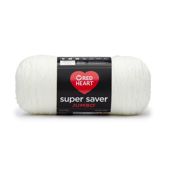 Soft White Super Saver Jumbo Yarn, 1 Pack, 2232 Foot