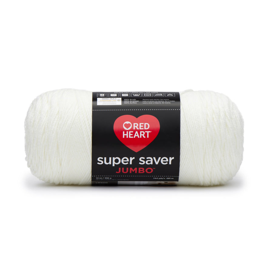 Soft White Super Saver Jumbo Yarn, 1 Pack, 2232 Foot