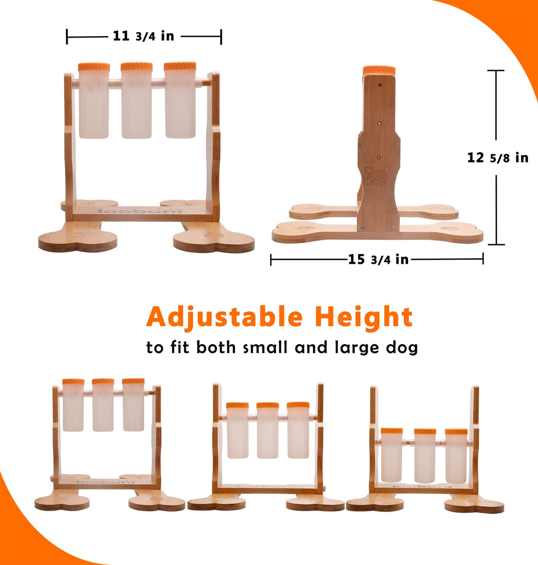 Dog Puzzle Toys Wooden - Interactive Toys for Boredom, IQ Training and Mental Brain Stimulation, Treat Dispensing and Entertainment/Food Slow Feeder for Small to Large Dogs