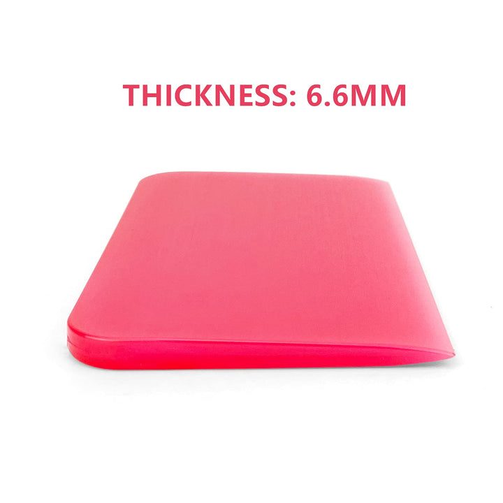 Pink Flexible Rubber Vinyl Wrap Squeegee, 4.7x3Inch, Decal Squeegee Window Tint Squeegee, Safely Application for Car Vinyl&Film, 1Piece