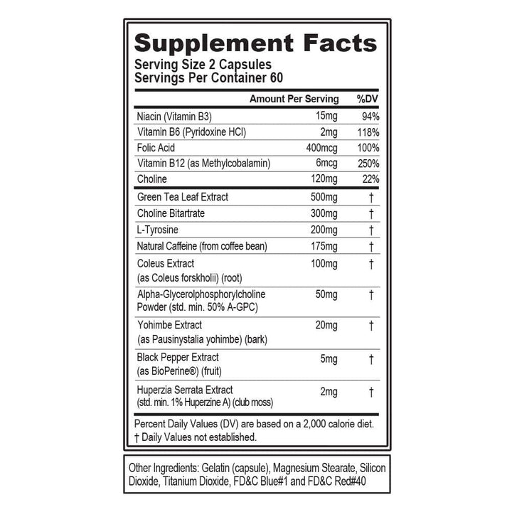 EVL Thermogenic Fat Burner Support - Fast Acting Weight Loss Energy and Appetite Support - Trans4orm Green Tea Supplement for Men and Women - 60 Servings