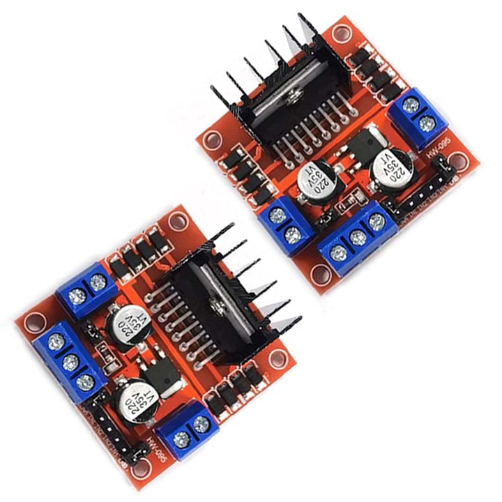 Kiro&Seeu 2PCS L298N Motor Drive Controller Board Module Dual H Bridge DC Stepper Motor Compatible with Ar-duino Electric Projects Smart Car UNO MEGA R3 Mega2560