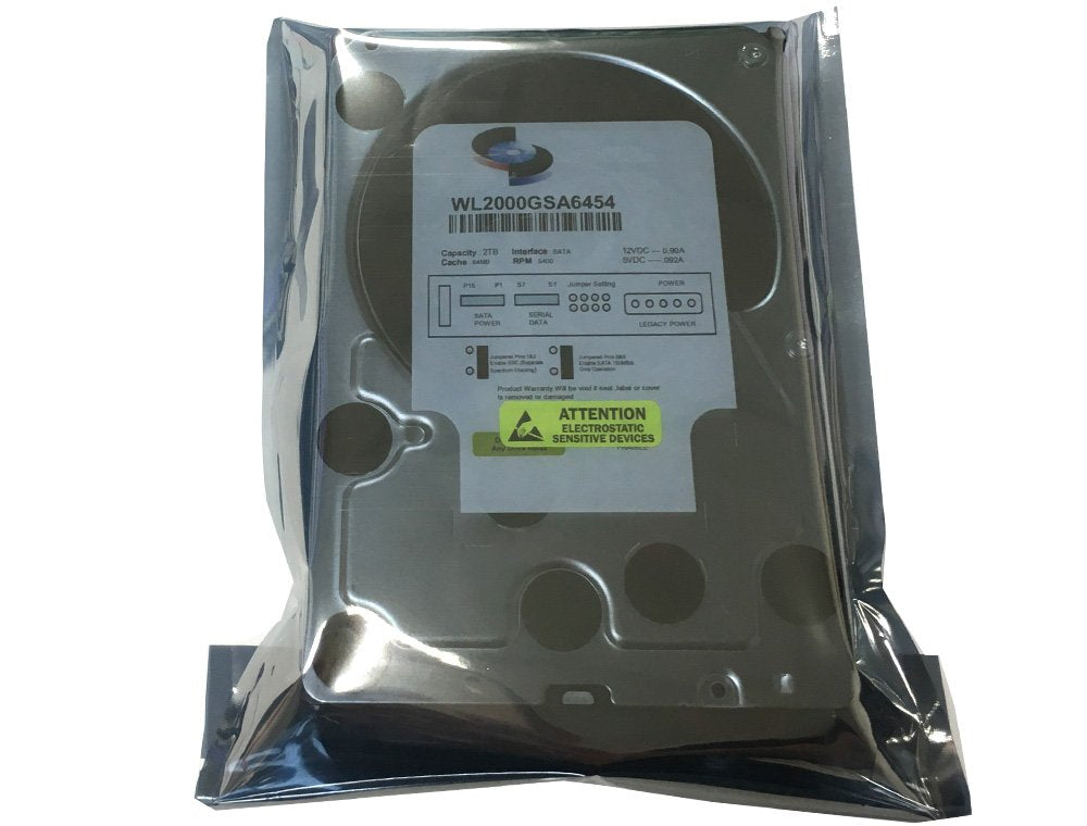 WL 2TB 64MB Cache 5400RPM SATA III (6.0Gb/s) 3.5 Internal Surveillance DVR Hard Drive - w/ 1 Year Warranty