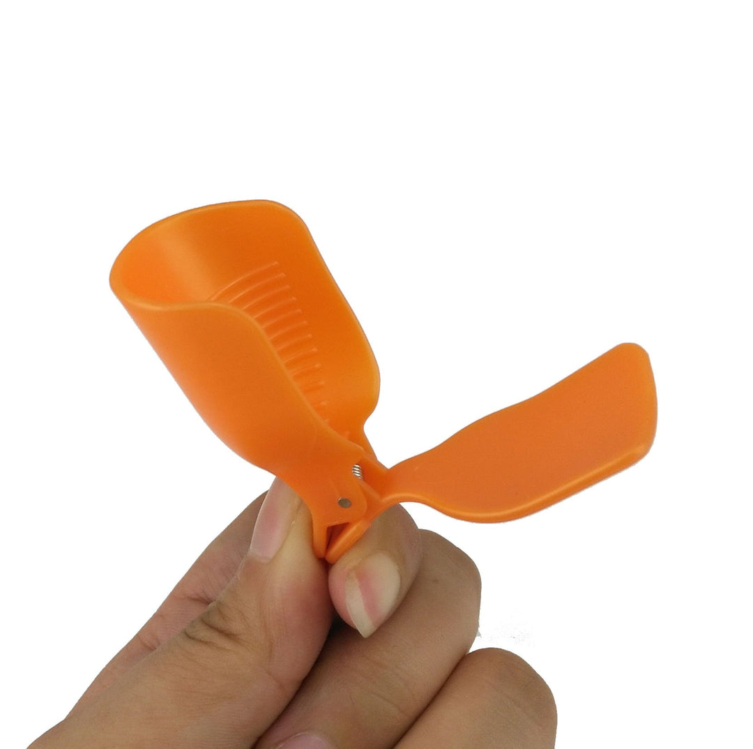 Orange : Pack of 10 Reusable Toenail Nail Art Soak Off Cap Clip UV Gel Polish Remover Tool (Orange)