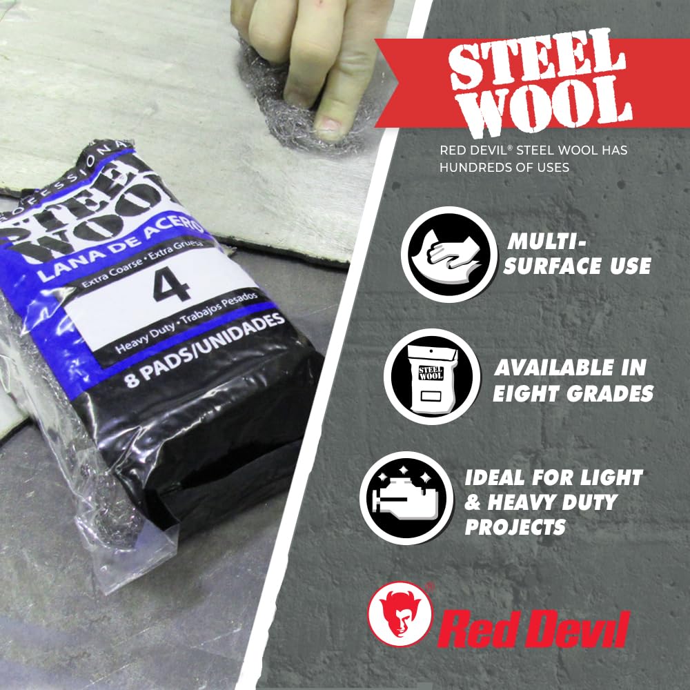 0311 000 Extra Fine, 16-Pads Steel Wool, Gray, Count