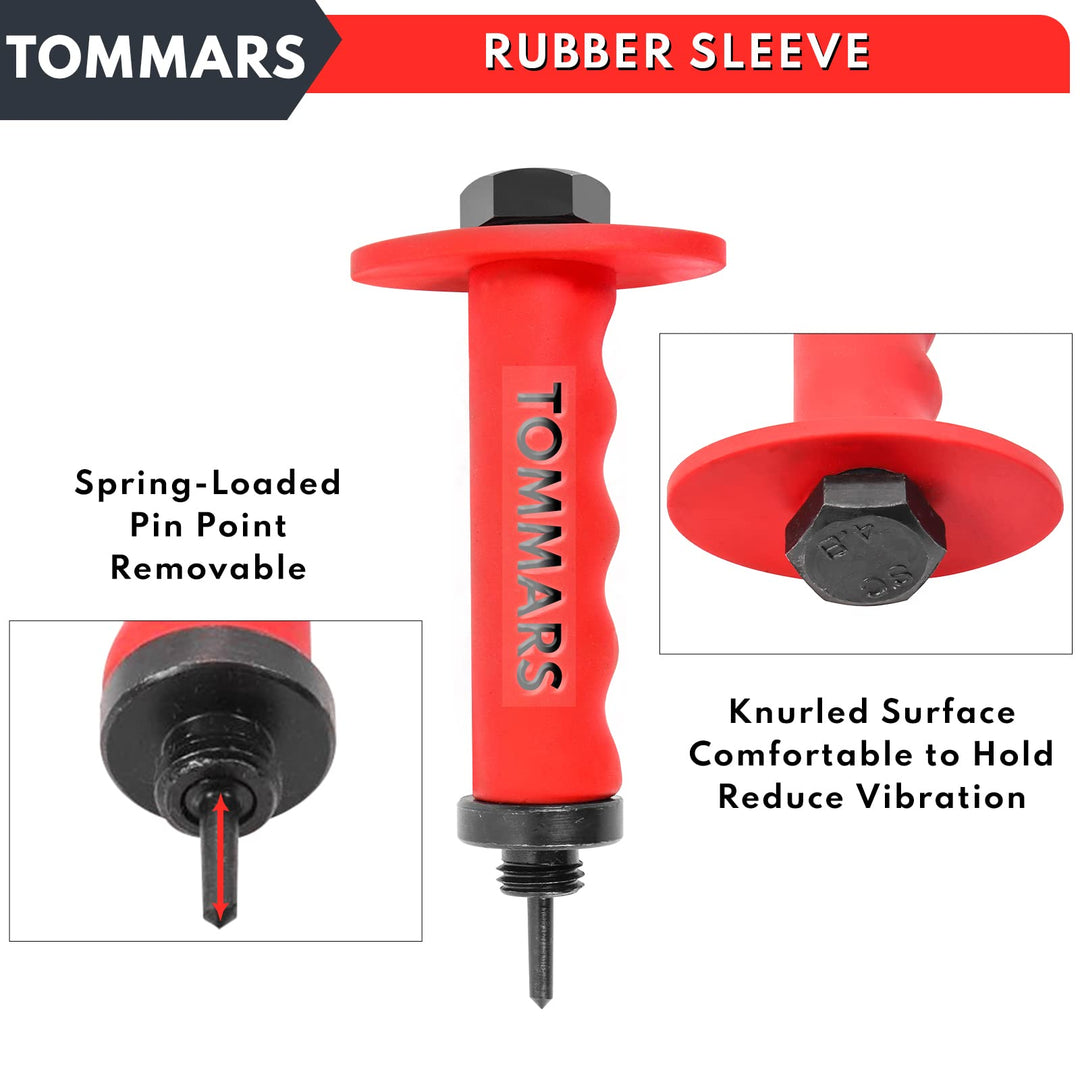 Hollow Punch Kit with Pin Point Punch Shaft Hole Punch Set Gasket Punch Set Gasket Cutter 14 PCS 5mm-35mm 3/16 to 1-3/8