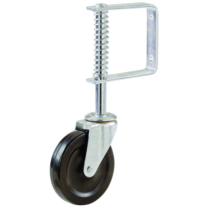 Metal 9785 9785E Spring Loaded Gate Caster, 4-Inch, Black