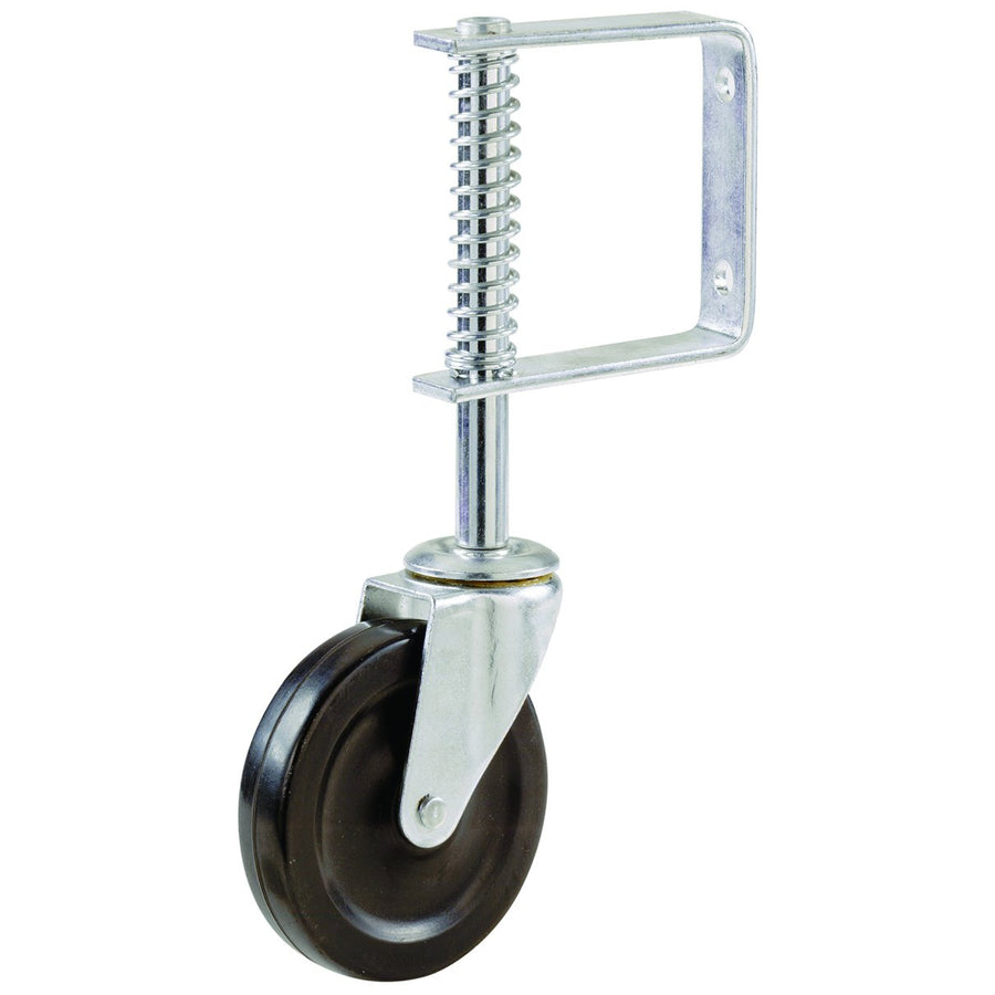 Metal 9785 9785E Spring Loaded Gate Caster, 4-Inch, Black