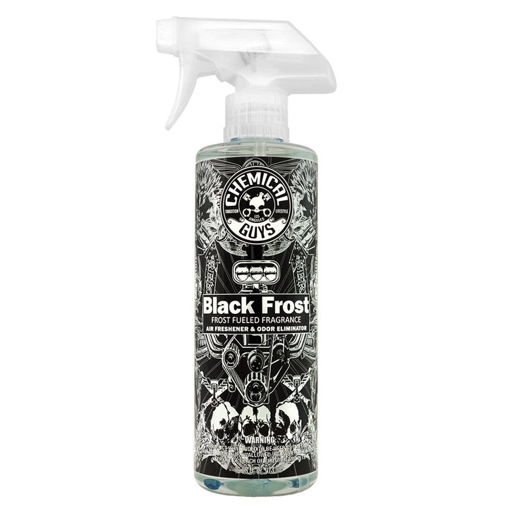 AIR_224_16 Black Frost Air Freshener and Odor Eliminator, (Great for Cars, Trucks, SUVs, RVs, Home, Office, Dorm Room & More) 16 fl oz