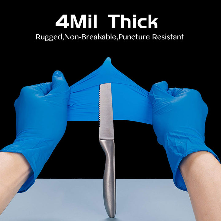 Disposable Nitrile Gloves Small Powder Latex Free 4mil 100 Pcs Dark Blue Exam Disposable Gloves
