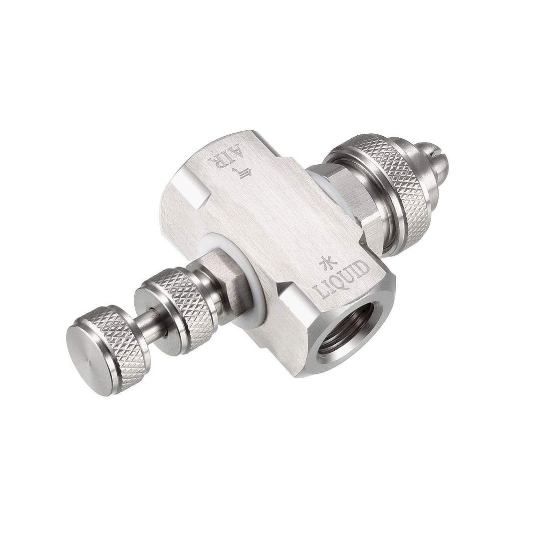 Air Atomizing Nozzle, 1/4BSPT Misting Low Pressure Flat Fan Spray Tip Nozzles