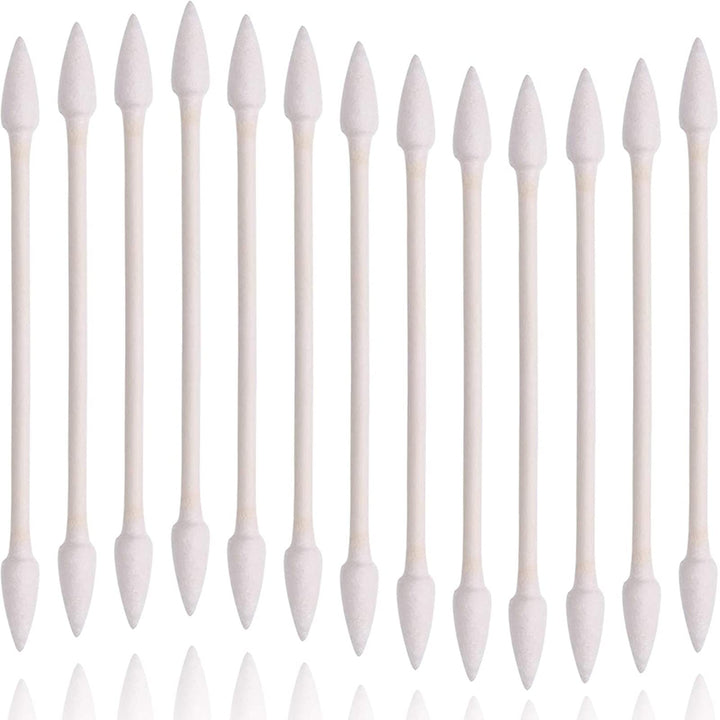 Pointed Tip Cotton Swabs 800 Pieces, Double Precision Tips with Paper Stick,Cotton Buds for Makeup Nails,4 Packs of 200 Pieces (Double Pointed)