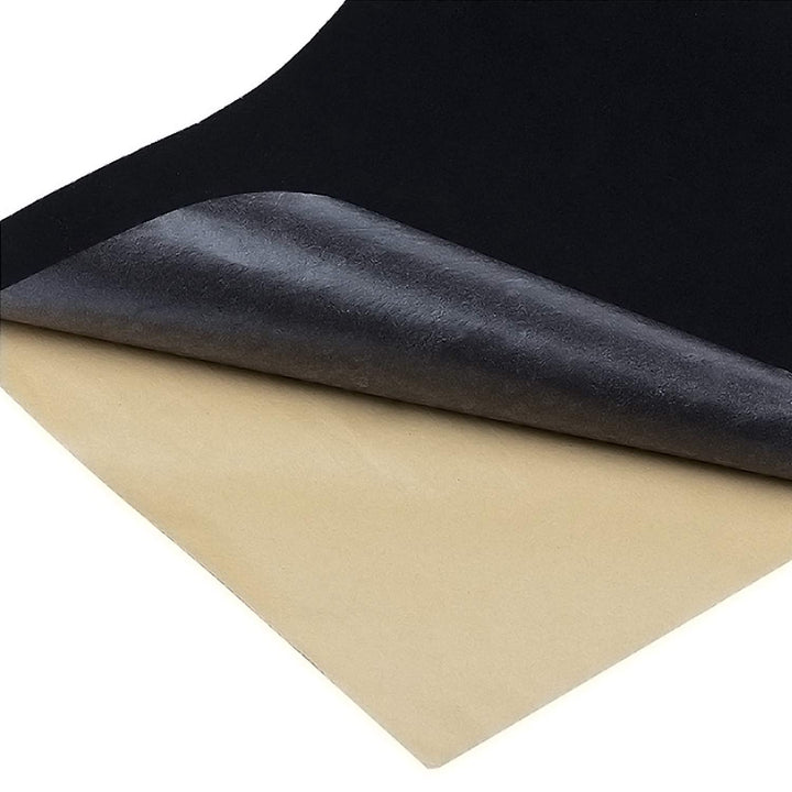 Black Self Adhesive Velvet Fabric Sticky Felt Sheets for Art & Crafts, Jewelry Box, Drawer Liners- 2PCS x (17.3 x 39.3)