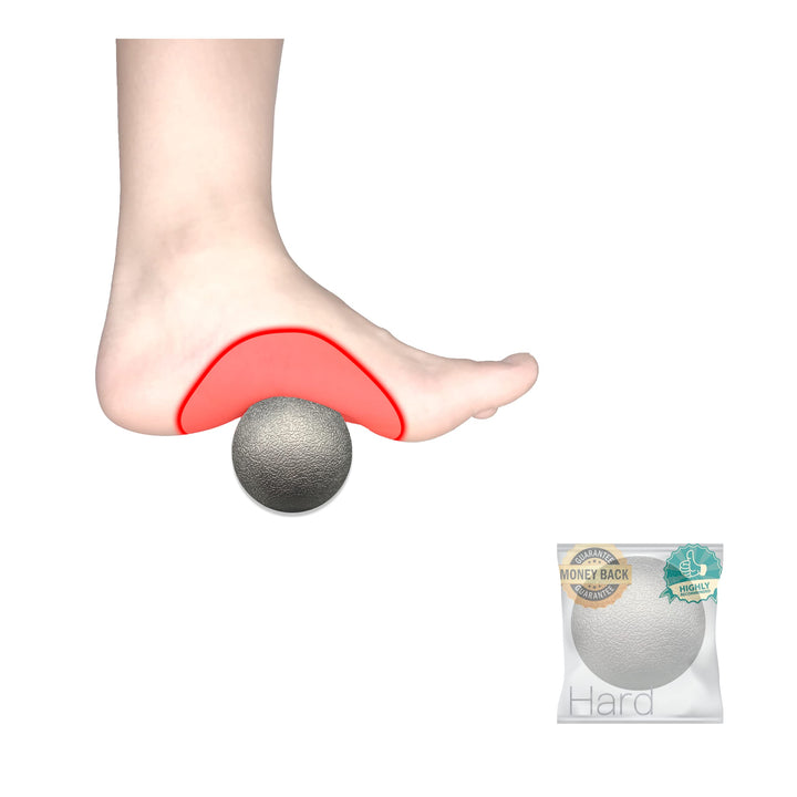 Lacrosse Ball Massage Ball Therapy for Myofascial Release, Deep-Tissue Massage, Sore Muscles, Trigger Point Therapy, Muscle Knots, Targeted Foot Pain Relief/Foot Massage Ball/Hard Tennis Ball
