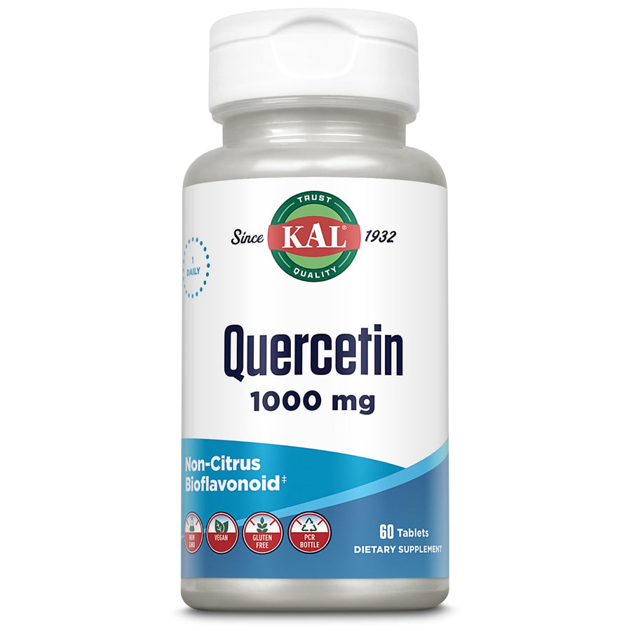 Quercetin 1000mg Immune Support Supplement, Bioflavonoids for Immune Defense and Overall Health Support, Vegan, Gluten Free, Non-GMO, 60-Day Guarantee, 60 Servings, 60 Tablets