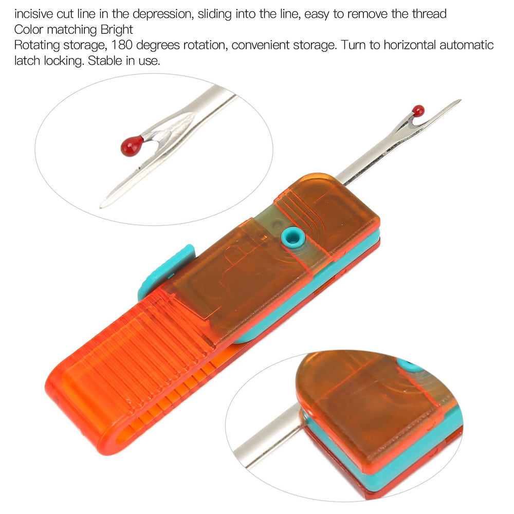 Thread Remover Kit, 4PcsSeam Rippers Embroidery Remover Handy Sewing Stitch Rippers Stitch Unpicker Tool for Sewing Crafting Removing Threads Tools