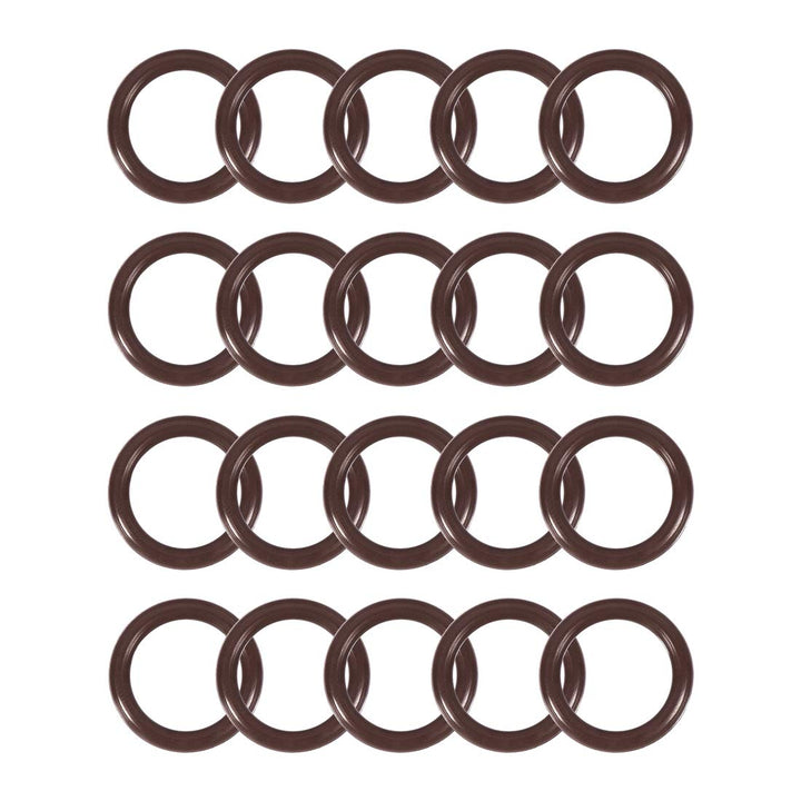 Fluorine Rubber O-Rings 17mm OD 12mm ID 2.5mm Width, Metric FKM Sealing Gasket, Pack of 20