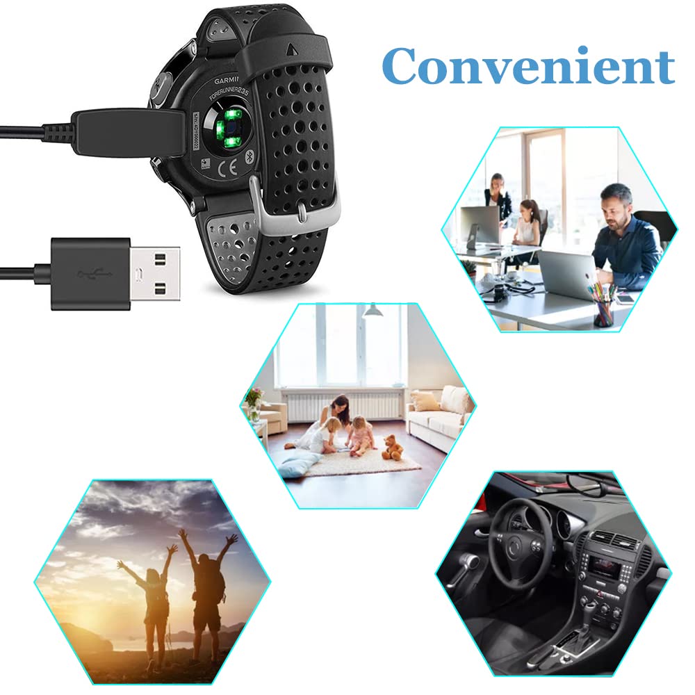 Compatible with Garmin Forerunner 235 Charger, Replacement Charging Cable Clip Cord for Garmin Forerunner 235 Smartwatch