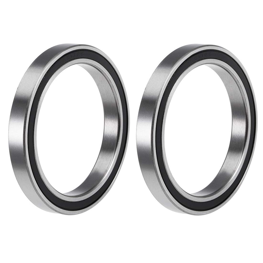 6812-2RS Deep Groove Ball Bearings Z2 60mm x 78mm x 10mm Double Sealed Chrome Steel 2pcs
