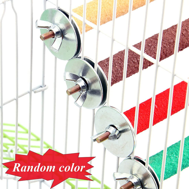 Parrot Perch Stand Toy, Bird Cage Perch Toy,Natural Paw Grinding Stick for Small Parrots, Parakeets, Cockatiels, Lovebirds Chewing Stick(S)