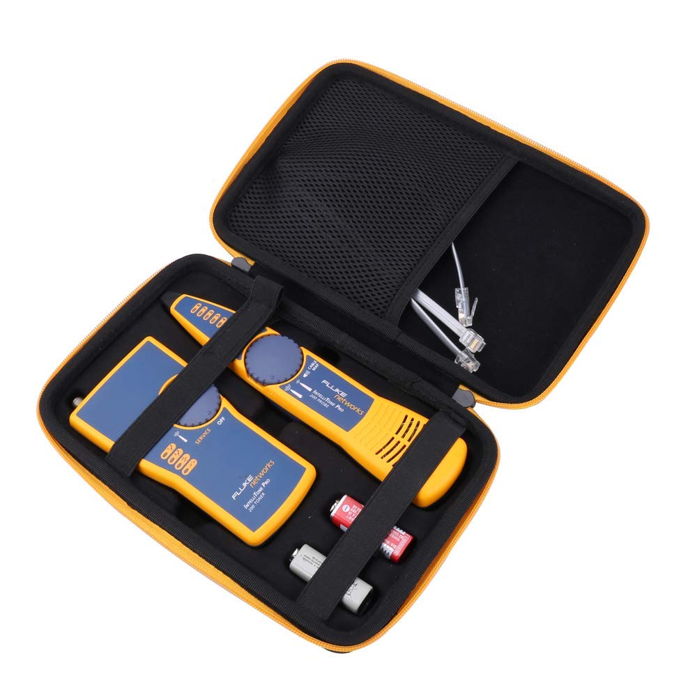 Hard Carrying Case Replacement for Fluke Networks IntelliTone Pro 200 Toner and Probe Kit