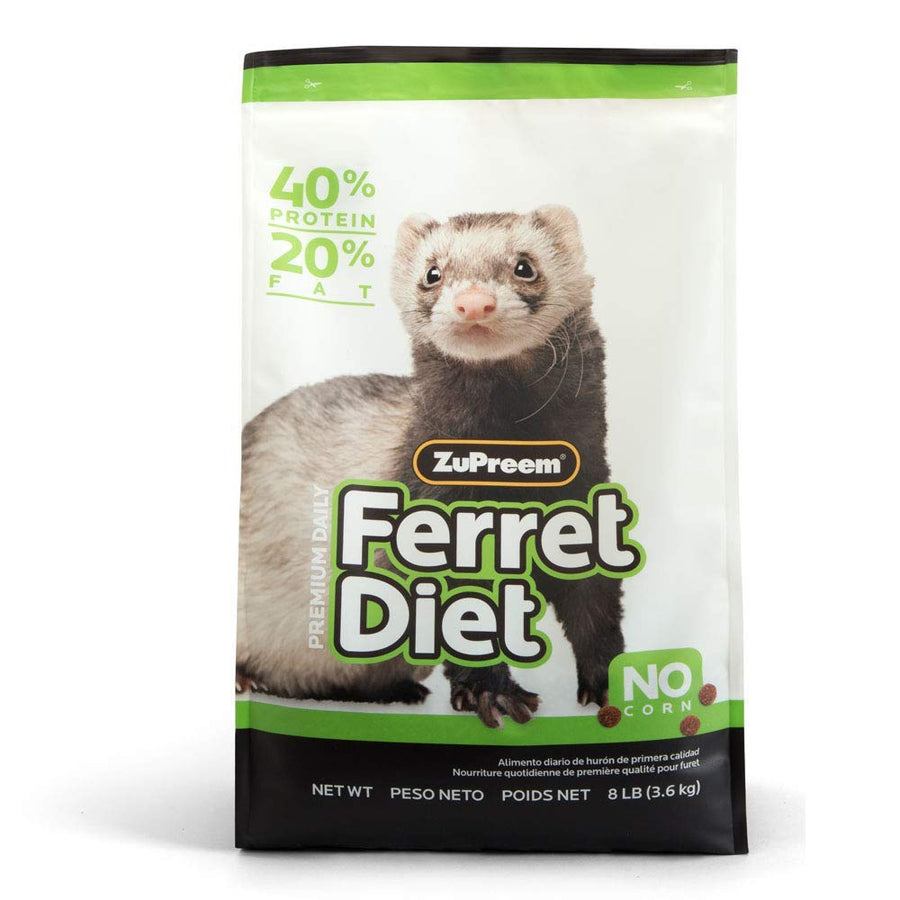 Premium Daily Ferret Food, 8 lb - Made in USA, Complete Nutrition Diet, Highly Digestible, No Corn