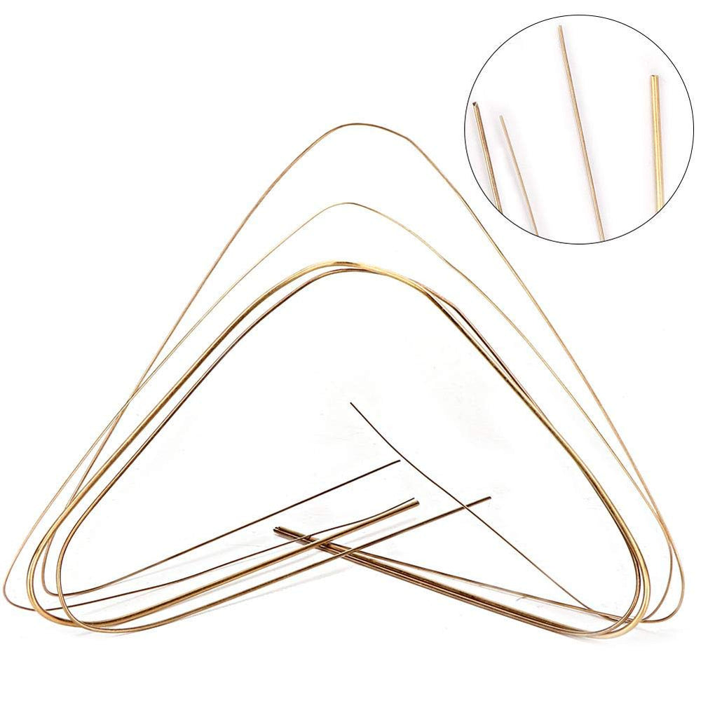 4pcs 0.5mm 0.7mm 1.0mm 1.5mm Gold Silver Welding Rods Soldering Wire Silver Welding rods Low Temperature Metal Soldering Brazing Rods for Jewelry Making