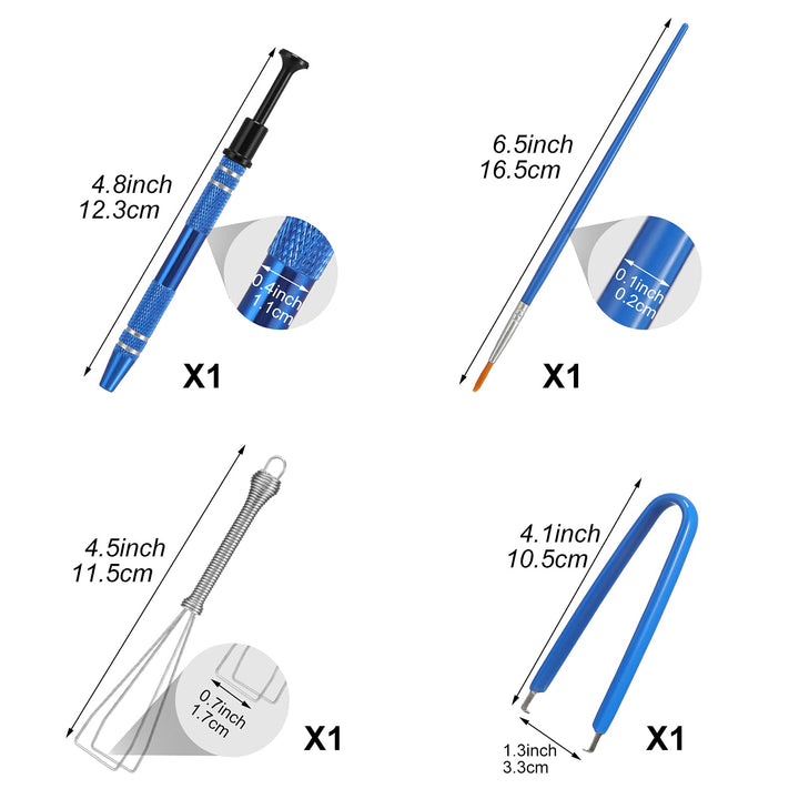 12 Pack Keyboard Lube Switch Puller Kits Key Cap Remover Tools Mechanical Switch Opener for Mechanical Keyboard Removing Fixing Cleaning