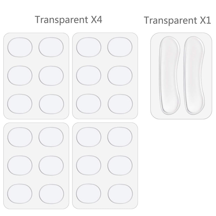 Drum Dampeners Gel Pads, 24 Pieces Oval Drum Dampeners 2 Pieces Long Clear Drum Dampeners Silicone Drum Silencers Soft Drum Dampening Gel Pads Transparent Drum Mute Pads for Drums Tone Control