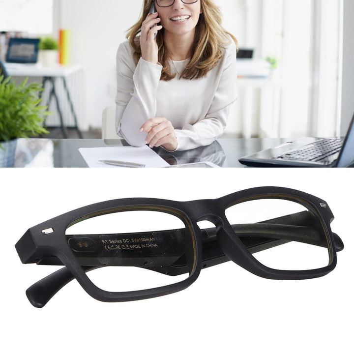 Smart Glasses Wireless Bluetooth Audio Sunglasses Open Ear Music Hands Free Calling,IPX7 Waterproof Wireless Bluetooth Sunglasses,Glasses for Driving,for Men and Women